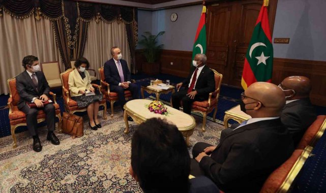 Bakan Çavuşoğlu, Maldivler Cumhurbaşkanı Solih ile görüştü