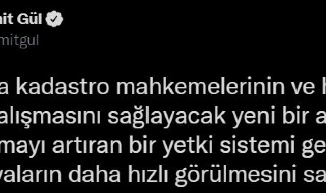 Bakan Gül: "İnsan Hakları Eylem Planımızda yer verdiğimiz bir hedef daha hayata geçti"