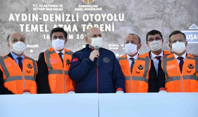 Bakan Karaismailoğlu: "163 kilometre uzunluğundaki Aydın-Denizli otoyolunda çalışmalar sürüyor"