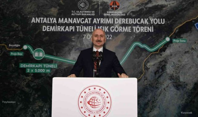 Bakan Karaismailoğlu: "Demirkapı Tüneli'nde ışık göründü"