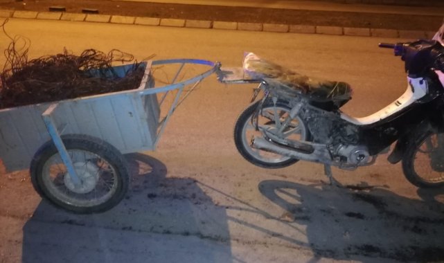 Bakır kablo çaldıkları belirlenen 3 zanlı tutuklandı