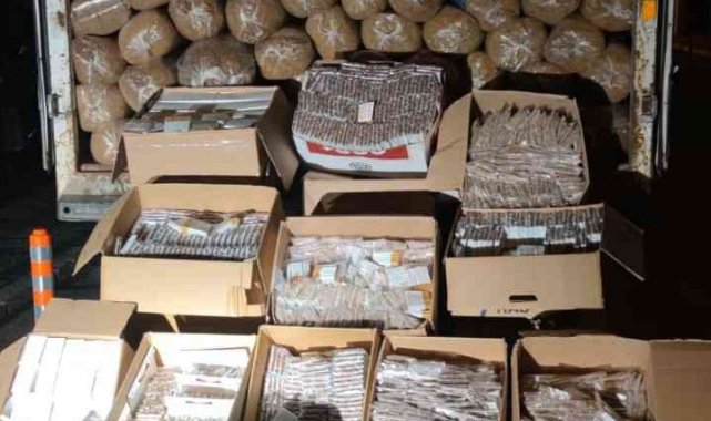 Balıkesir'de kaçak tütün ve sigara operasyonu