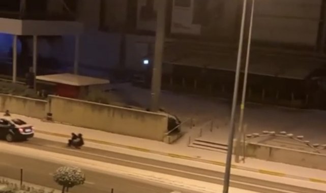 Balıkesir'de kar maceraları kameralara yansıdı