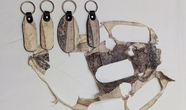 Balon balığı, kadın çantasından sonra cüzdan ve anahtarlık da oldu