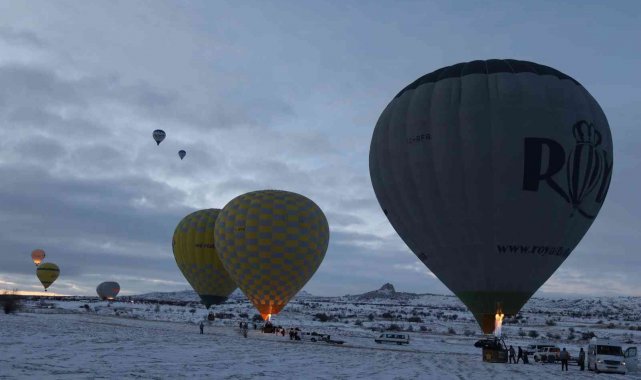 Balon turlarına kar engeli