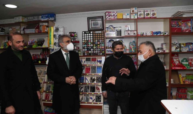 Başkan Büyükkılıç'ın esnaf ziyaretleri sürüyor