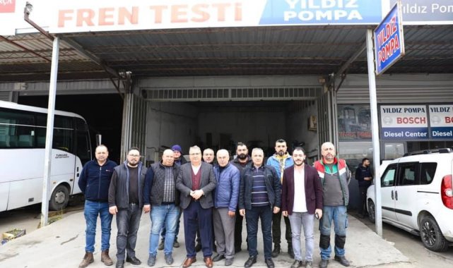 Başkan Çerçi&#039;den küçük sanayi esnafına ziyaret