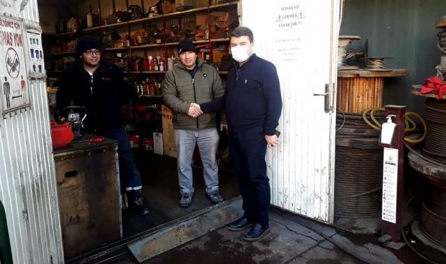 Başkan Dinçer sanayi esnafını ziyaret etti