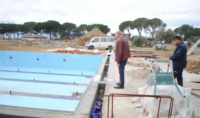 Başkan Ertürk, Horsunlu Sosyal Tesisi'nin çalışmalarını yerinde inceledi