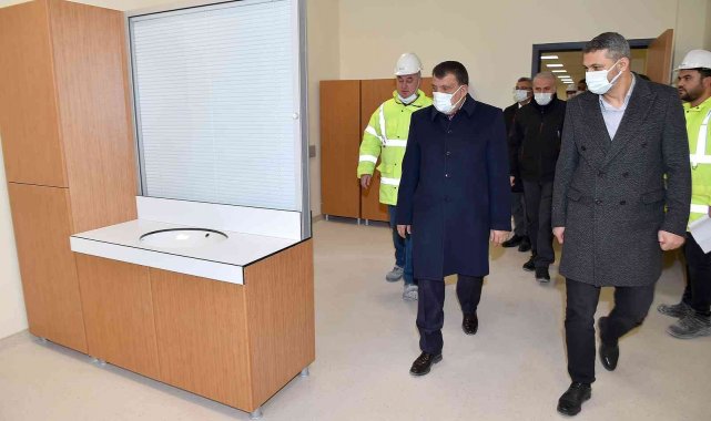 Başkan Gürkan Yeni Devlet Hastanesi inşaatında inceleme yaptı