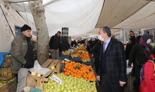 Başkan Kılınç, pazar esnafıyla bir araya geldi