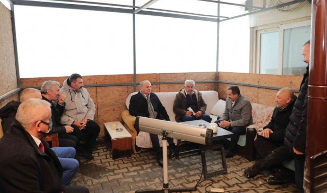 Başkan Özlü otobüs şoförleriyle bir araya geldi