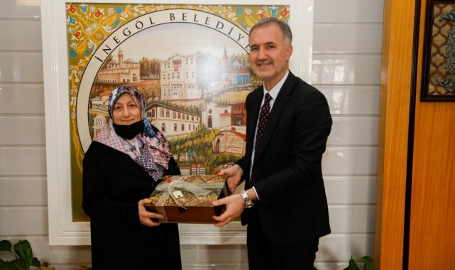 Başkan Taban, İnegöl'ün Adile Naşit'ini ağırladı