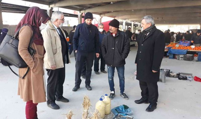 Başkan Teke, pazarcı esnafını ziyaret etti
