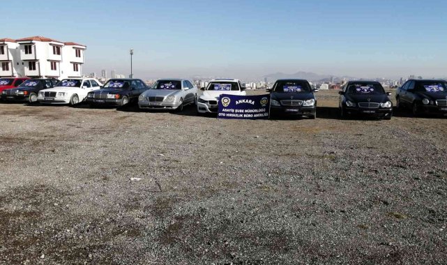 Başkent'te şasi ve motor numaraları değiştirilmiş 5 milyon lira değerinde 18 araç ele geçirildi