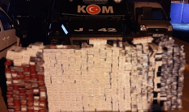 Batman'da 9 bin 210 paket gümrük kaçağı sigara ele geçirildi