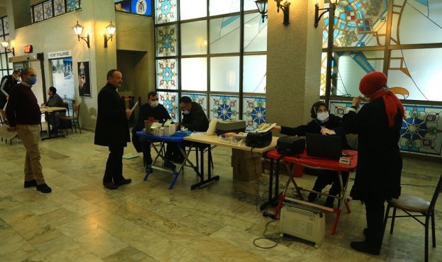 Belediye personelinden kan bağışı