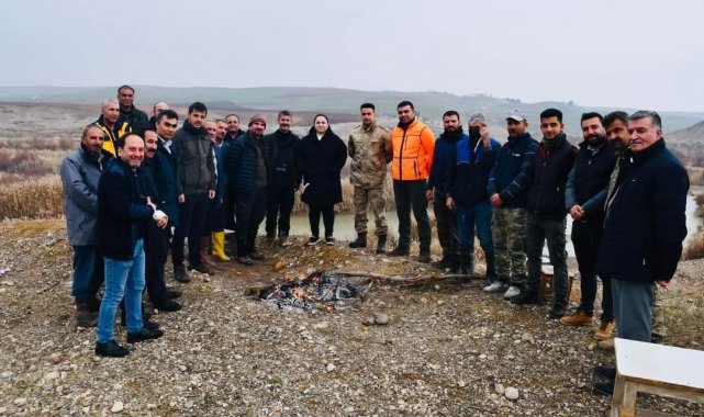 Besni'de domuzlara karşı sürek avı düzenlendi
