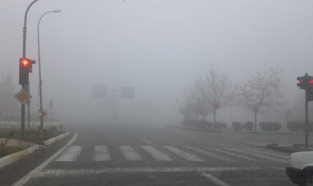 Besni'de yoğun sis etkili oluyor