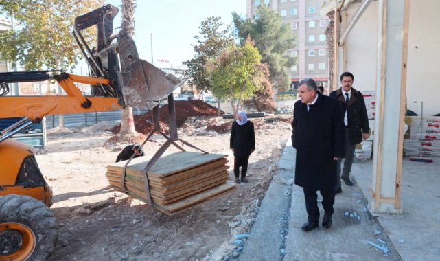 Beyazgül devam eden çalışmaları yerinde inceledi