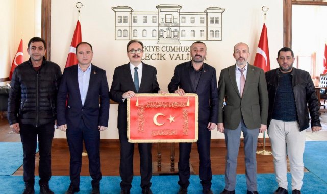 Bilecik Valisi Kızılkaya'ya konuklarını ağırladı