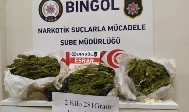 Bingöl&#039;de 2 kilo uyuşturucu ile yakalanan şahıs tutuklandı
