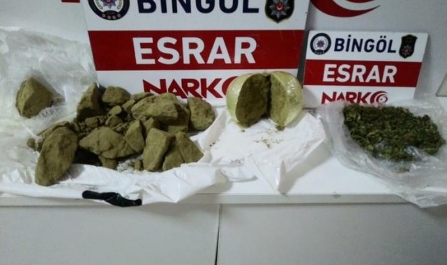 Bingöl&#039;de uyuşturucuyla mücadele sürüyor