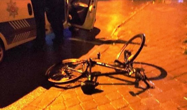 Bisikletle polisten kaçış uzun sürmedi