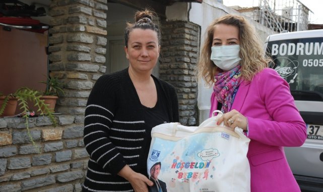 Bodrum Belediyesinden yeni doğan bebeklere sürpriz karşılama