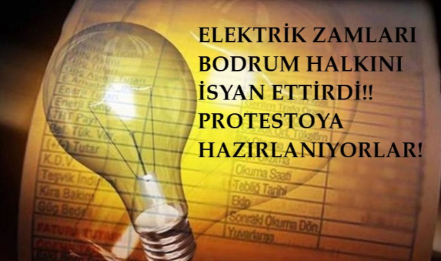 Bodrum&#039;da elektrik zamları protesto edilecek