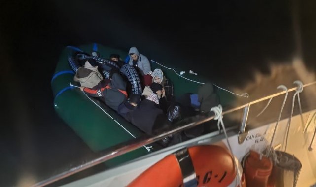 Bodrum'da 18 düzensiz göçmen kurtarıldı