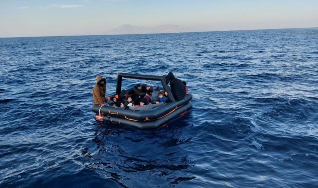 Bodrum'da 19 düzensiz göçmen kurtarıldı