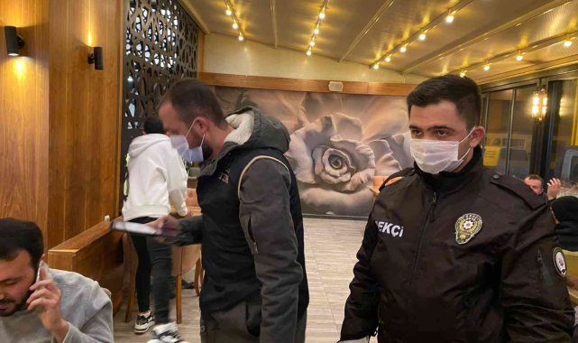 Bolvadin'de kahvehane ve kafelere yönelik huzur denetimi