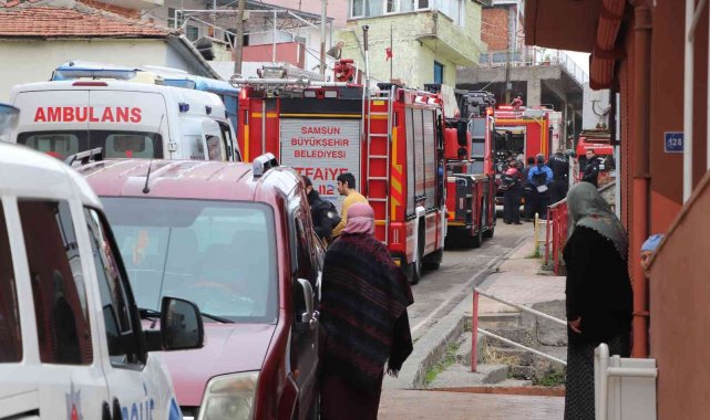 Boş evde çıkan yangında 1 kişi dumandan etkilendi