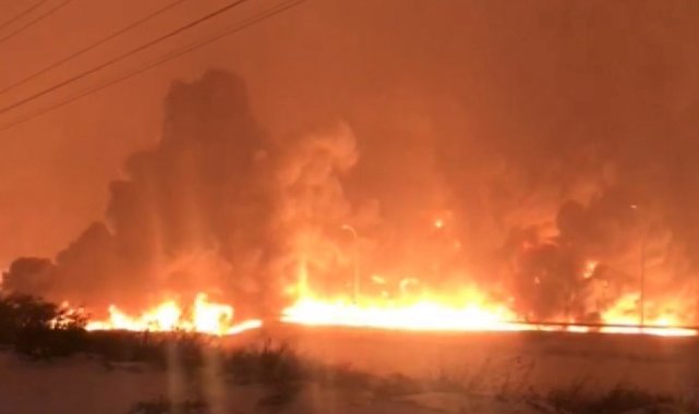 BOTAŞ'tan açıklama, "Yangın tamamen söndürüldü"