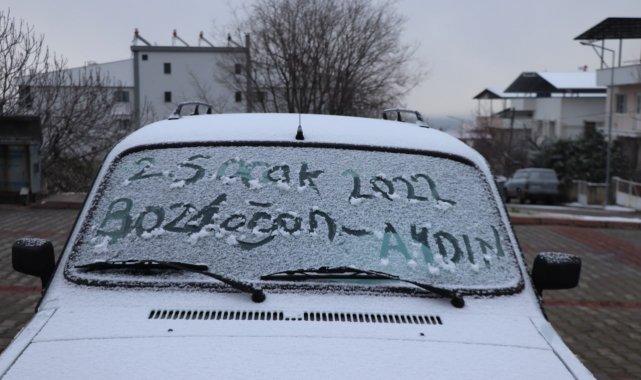 Bozdoğanlılar beyaz bir sabaha uyandı