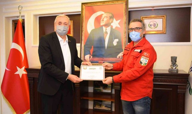 Bozüyük AKUT'tan teşekkür ziyareti