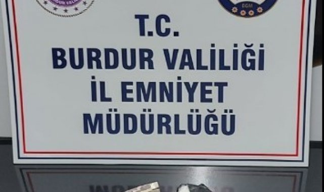 Burdur'da narkotik timlerinin durdurduğu araçtan kokain çıktı