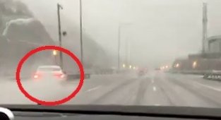 Bursa-İstanbul otobanındaki kameraya böyle yansıdı