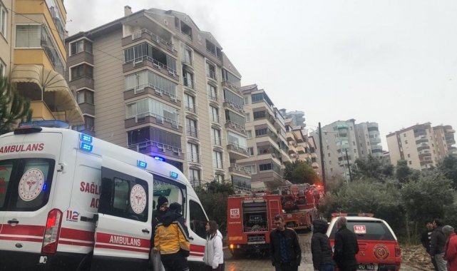 Bursa'da bir ev alev alev yandı