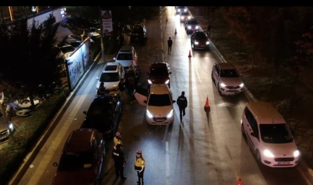 Bursa'da drone destekli asayiş uygulaması