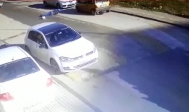 Bursa&#039;da görünmez kaza güvenlik kamerasında