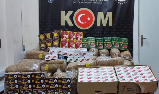Bursa'da kaçak tütün operasyonu