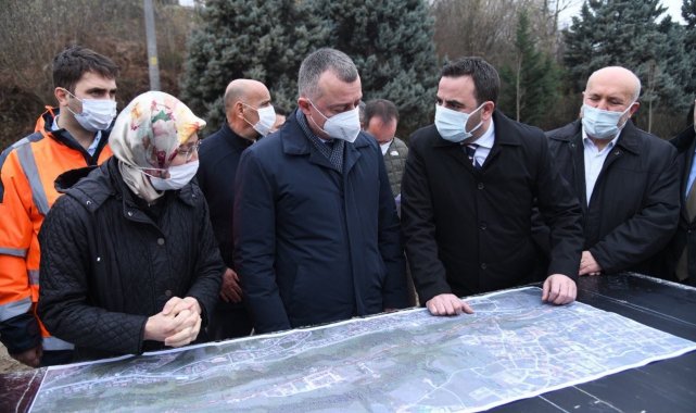 Büyükakın ve Özlü, Ahmet Yesevi Caddesi&#039;ni inceledi