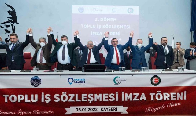 Büyükşehirde toplu iş sözleşmesi imzalandı