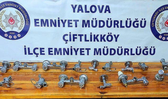 Camiden musluk bataryası çaldığı ileri sürülen 2 şüpheli yakalandı