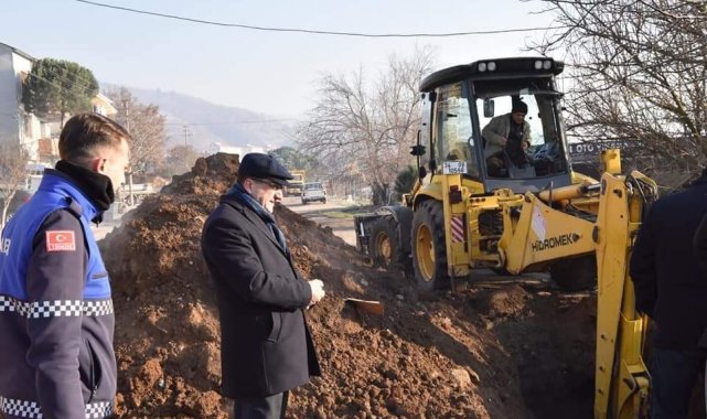 Çan Belediyesi yeni hastane yolu yenileme çalışmalarına başladı