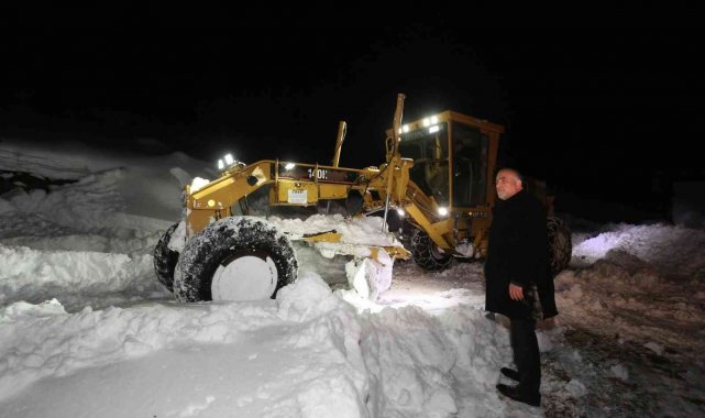 Canik'te yoğun kar mesaisi
