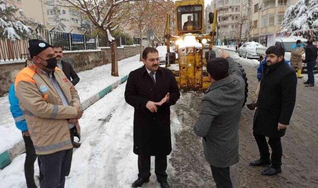 Canpolat karla mücadele çalışmalarını denetledi