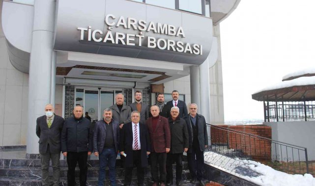 Çarşamba Ticaret Borsası, ilçe protokolünü ağırladı
